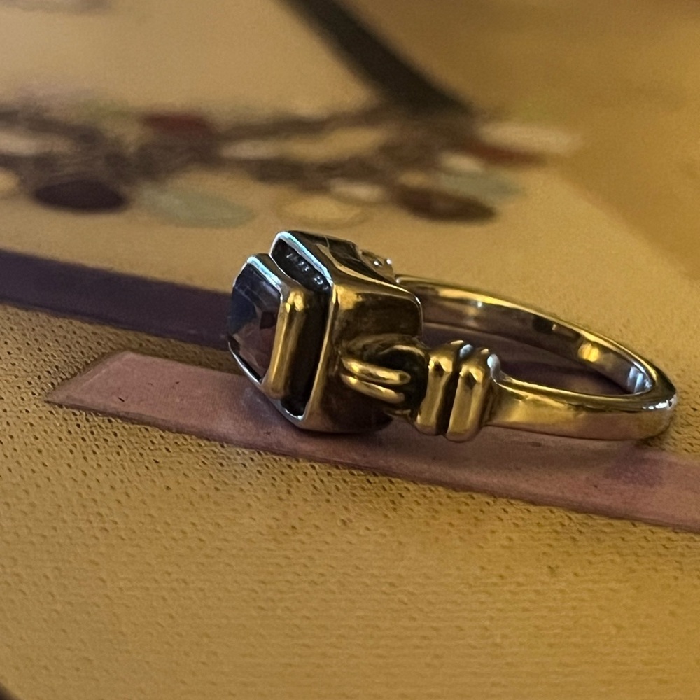 Silpada Sterling Silver and Faceted Amethyst 
Ring - Picture 9 of 14
